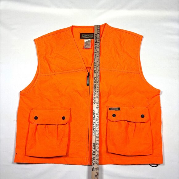 Remington Blaze Safety Orange Hunting Shooting Vest w/ Rear Game Pocket Mens L - Picture 7 of 8